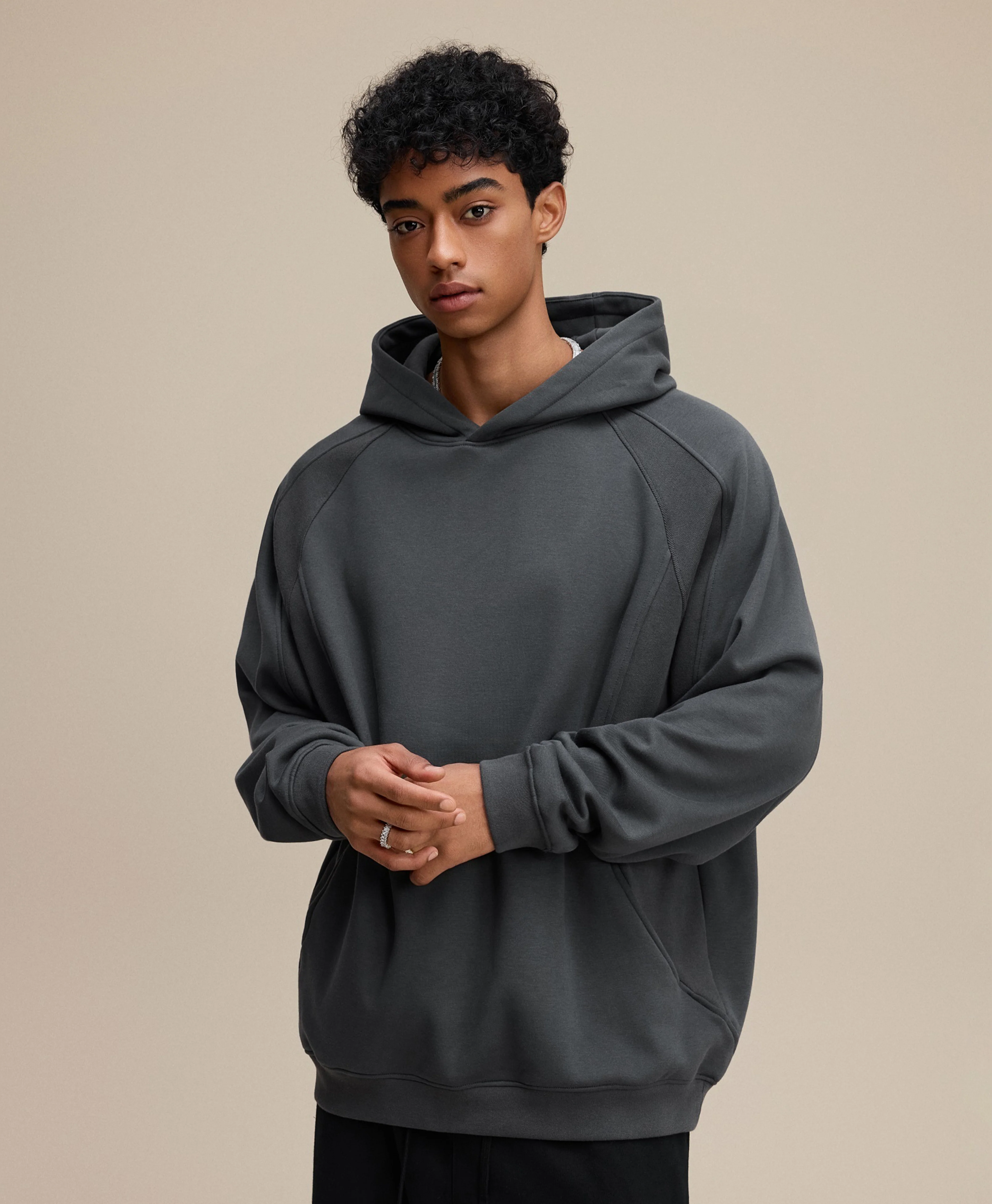ATHENTIQ BLANK FLEECE HOODIE - Image 2