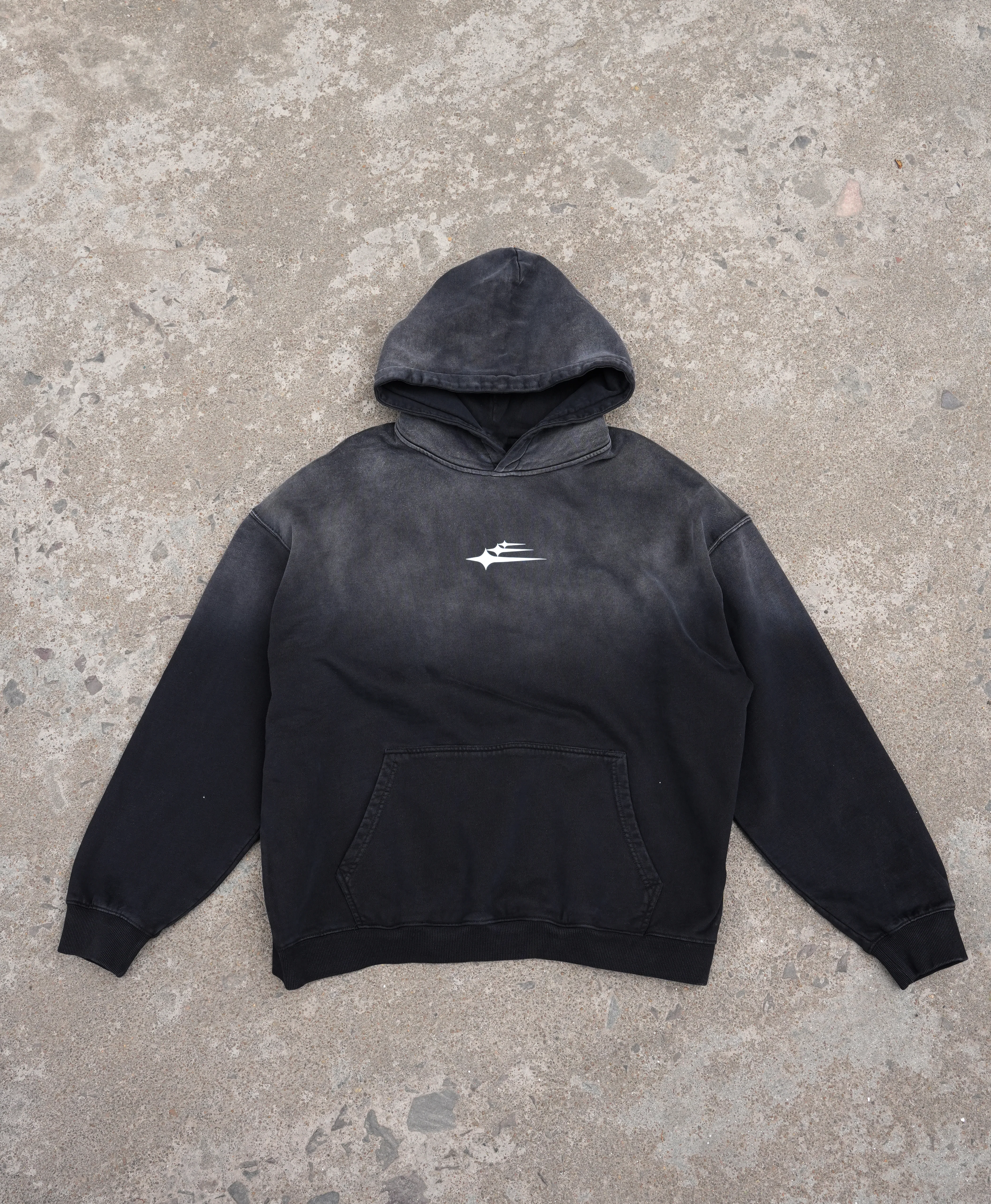 ATHENTIQ LOGO FADED HEAVYWEIGHT HOODIE