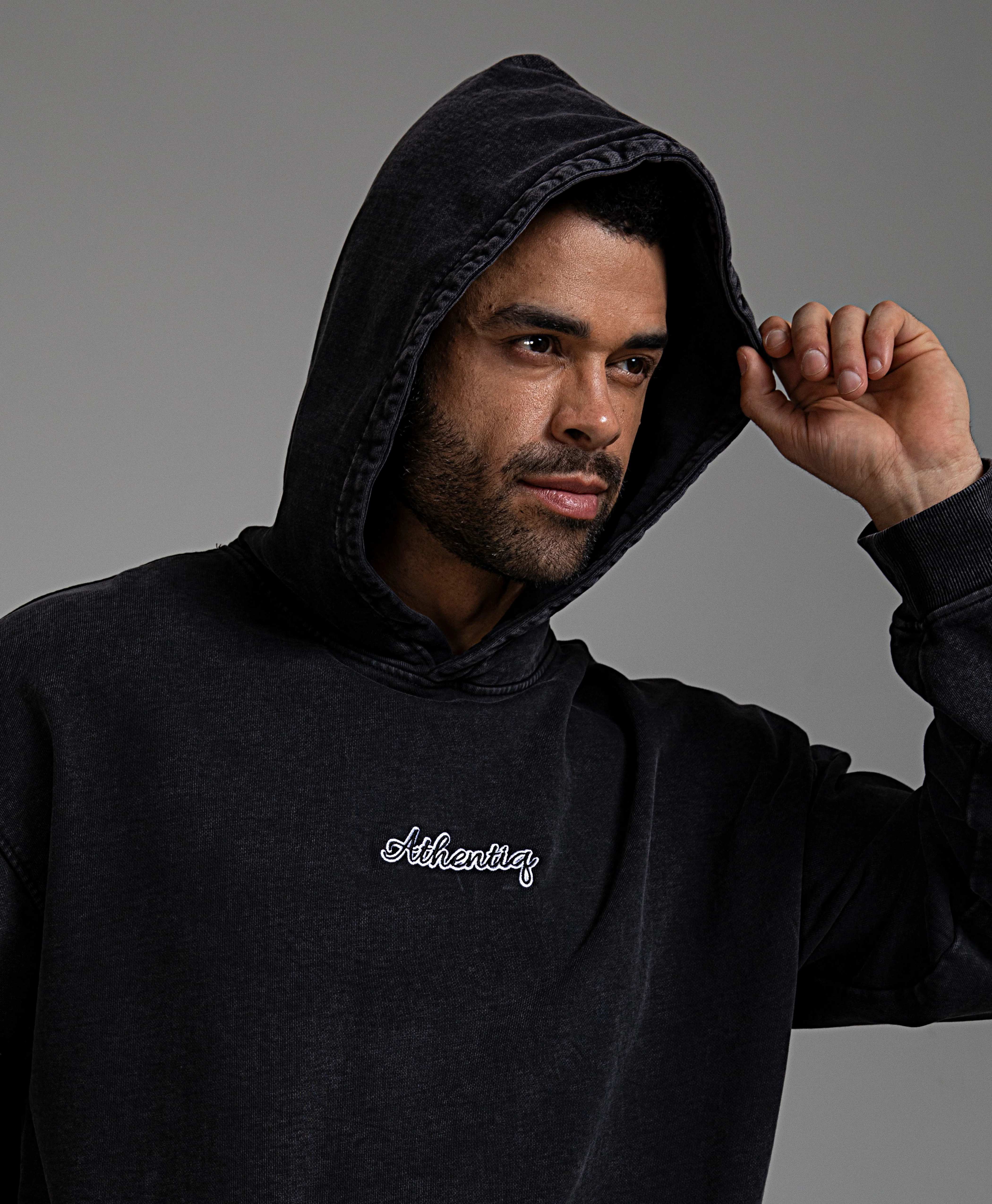 ATHENTIQ PREMIUM HEAVYWEIGHT LOGO HOODIE - Image 2