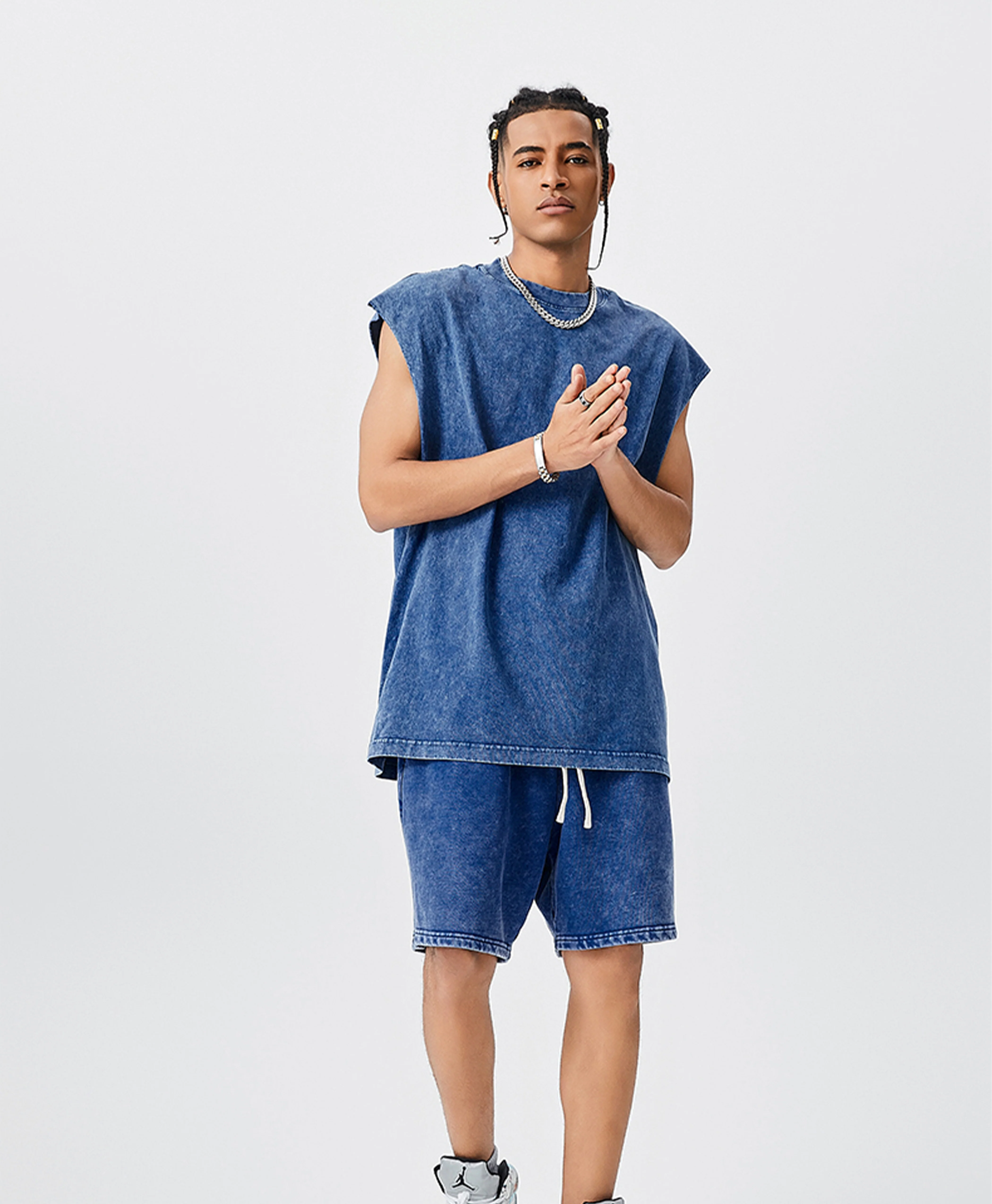 ATHENTIQ WASHED MUSCLE TEE - Image 10