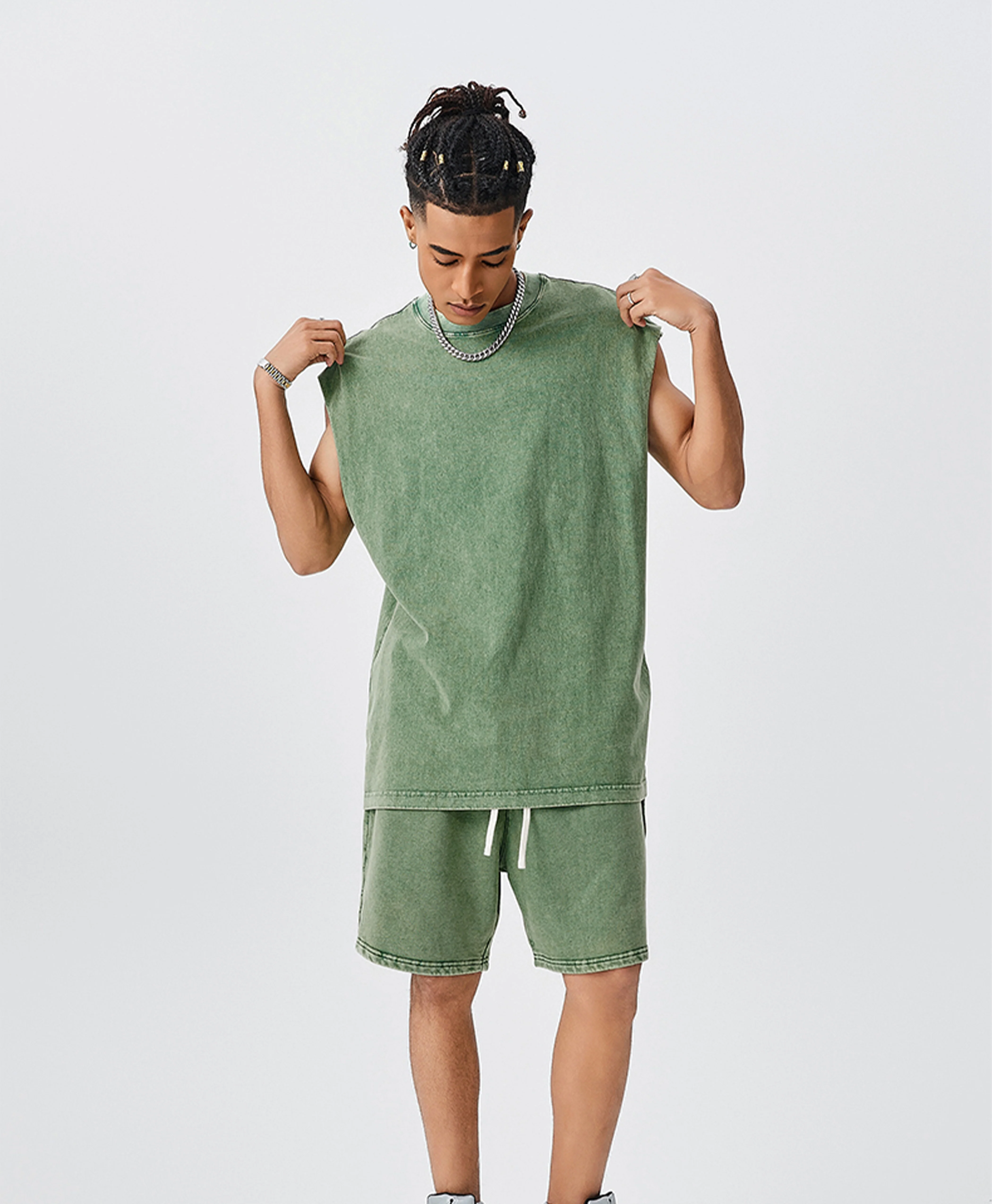 ATHENTIQ WASHED MUSCLE TEE - Image 12