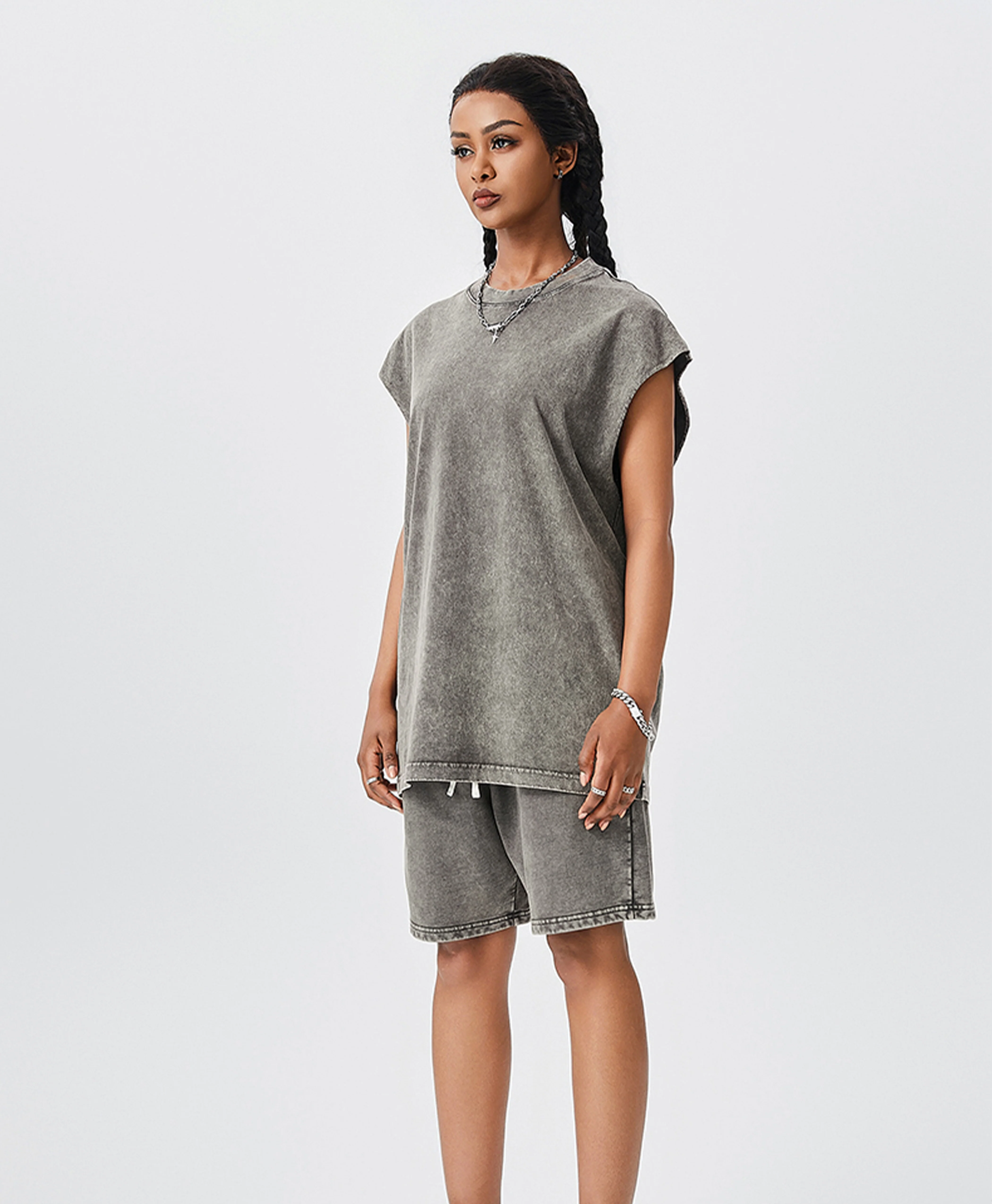 ATHENTIQ WASHED MUSCLE TEE - Image 13