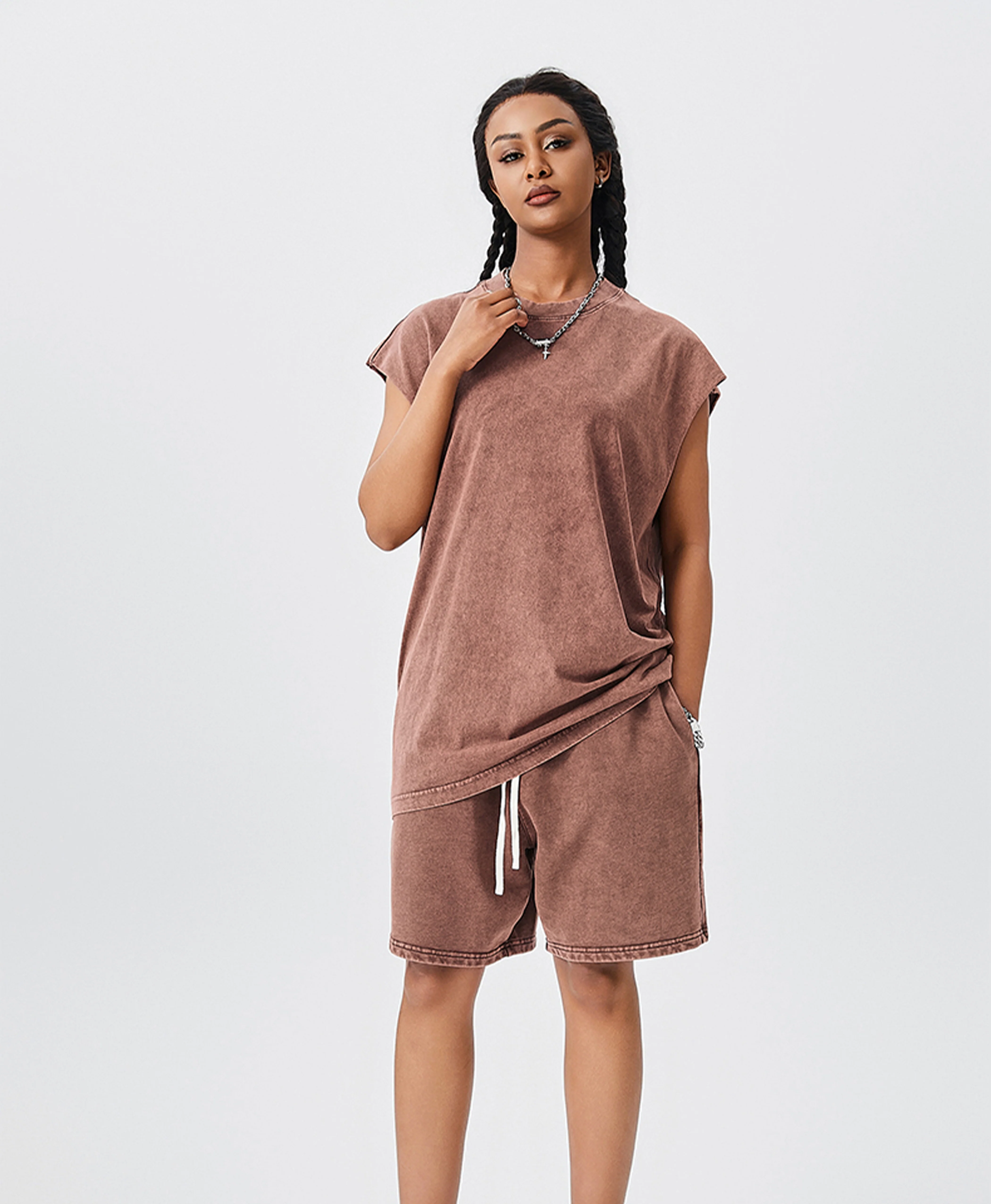 ATHENTIQ WASHED MUSCLE TEE - Image 14