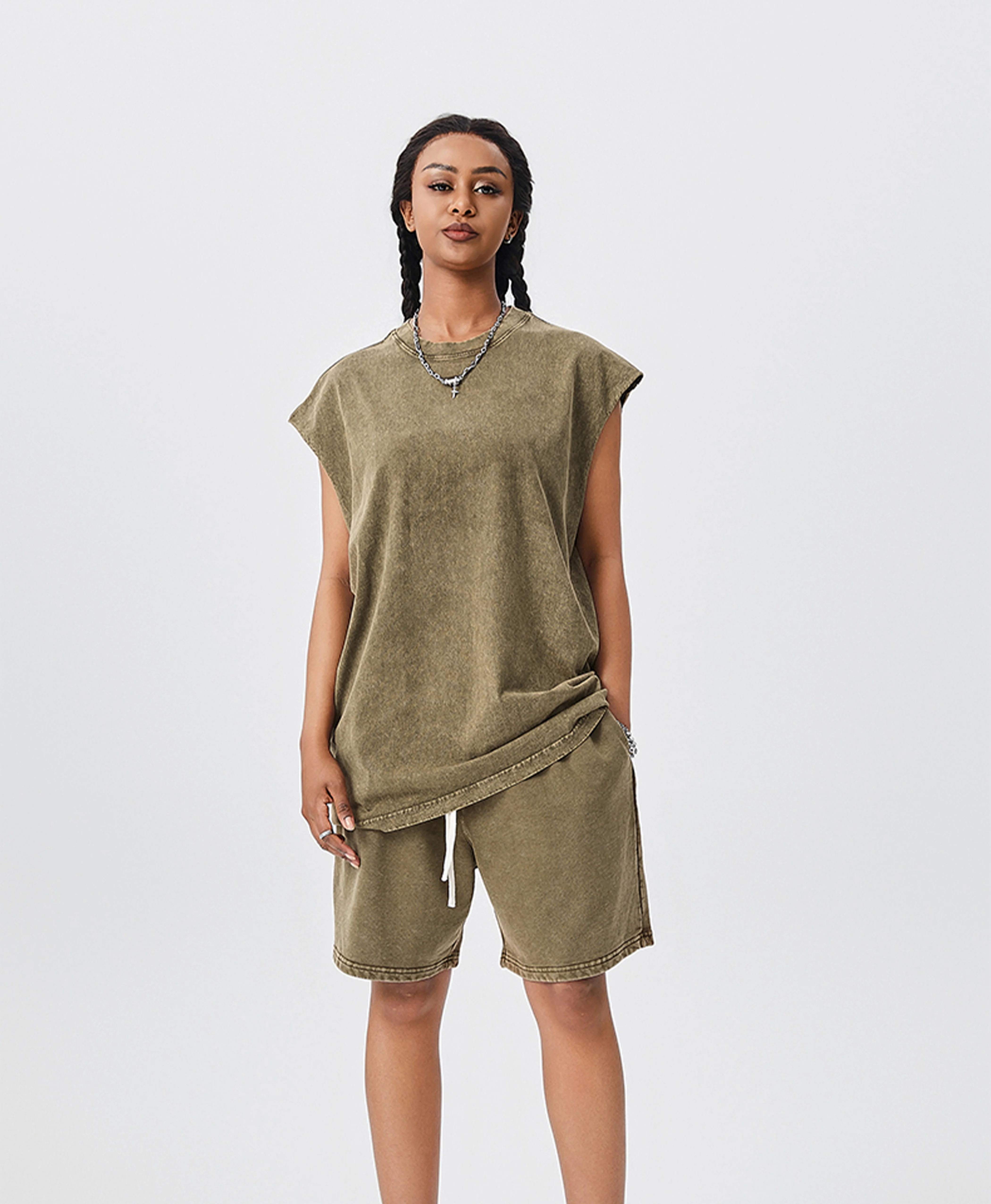 ATHENTIQ WASHED MUSCLE TEE - Image 16