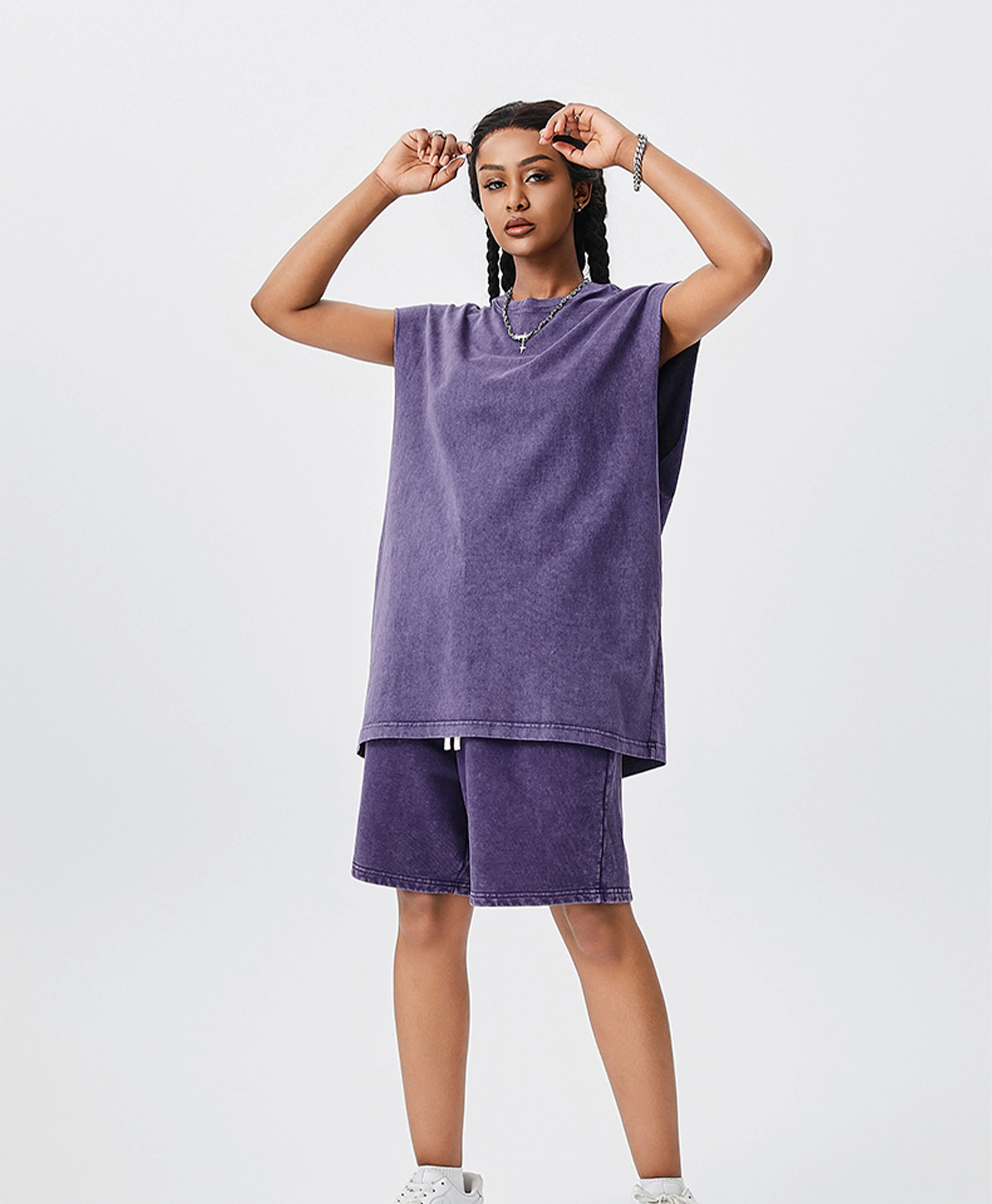 ATHENTIQ WASHED MUSCLE TEE - Image 3