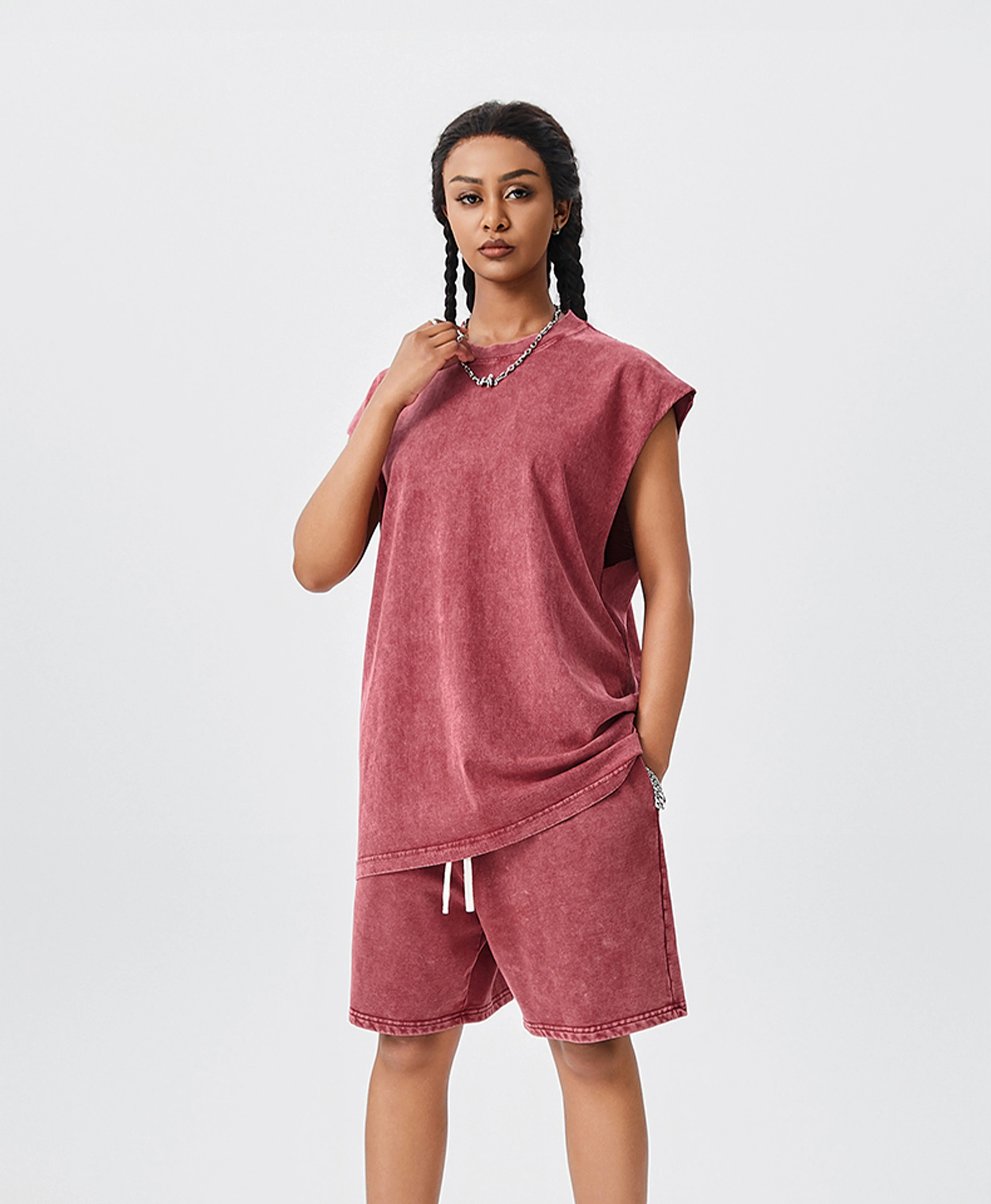ATHENTIQ WASHED MUSCLE TEE - Image 4