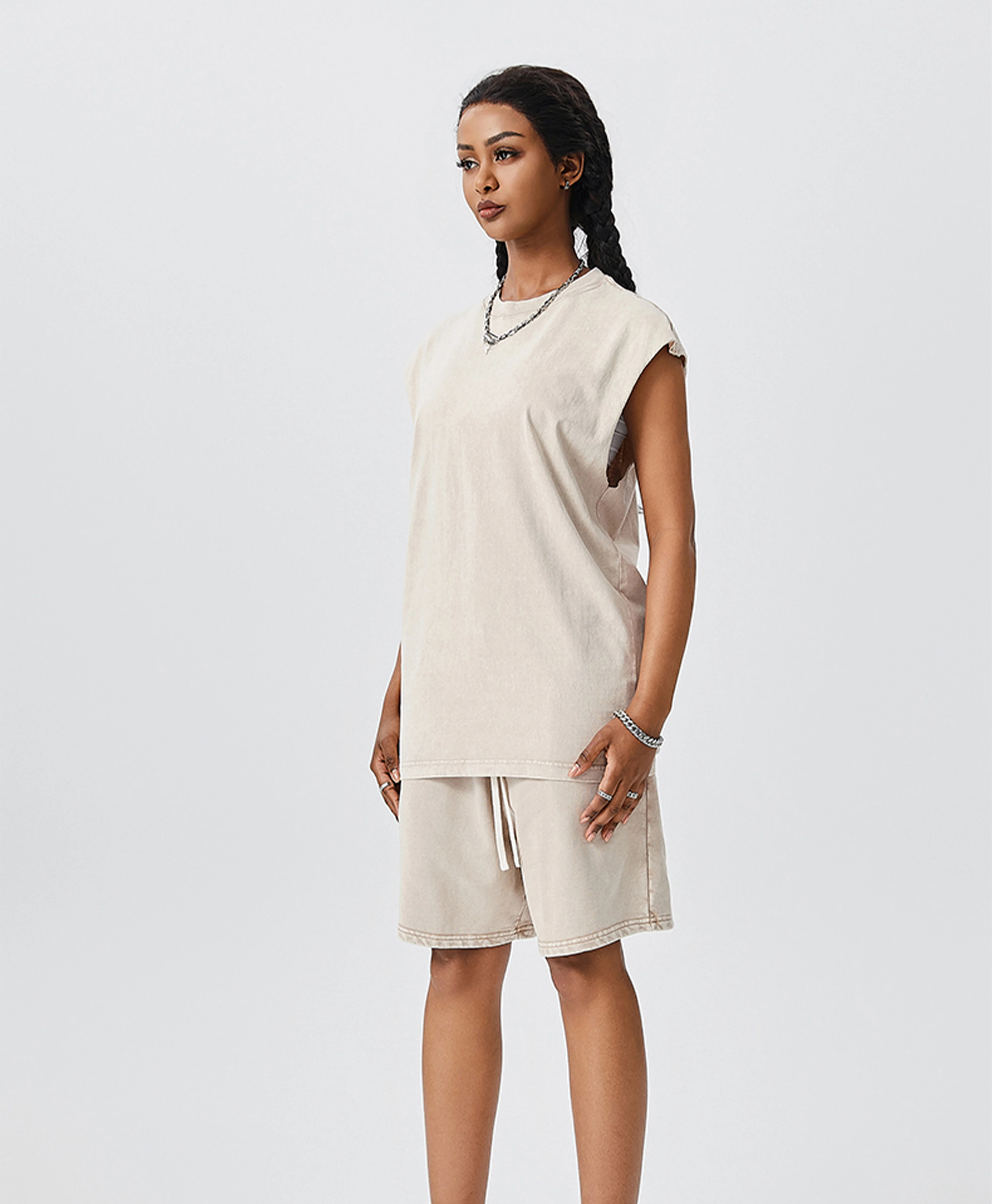 ATHENTIQ WASHED MUSCLE TEE - Image 6