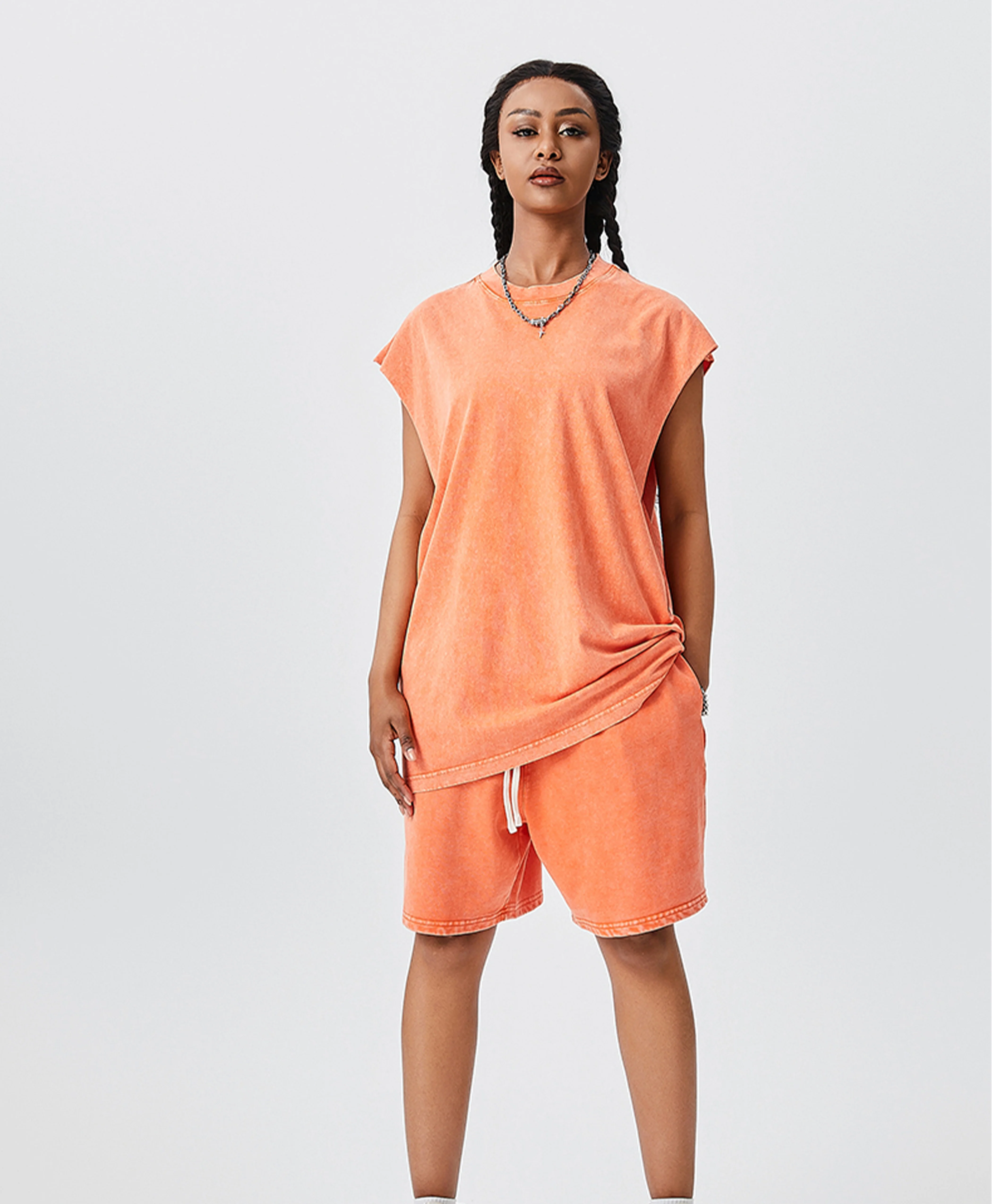 ATHENTIQ WASHED MUSCLE TEE - Image 8