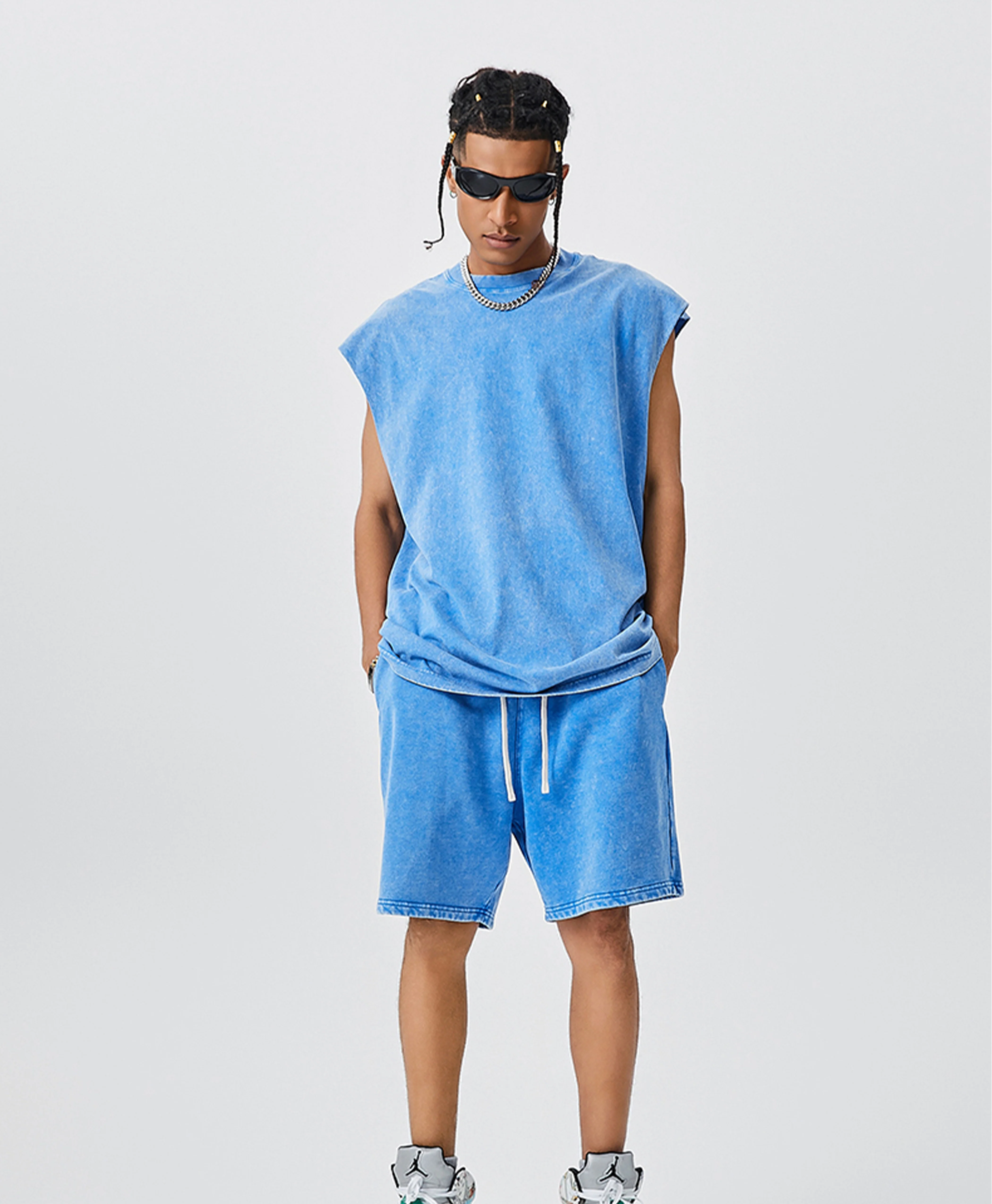 ATHENTIQ WASHED MUSCLE TEE - Image 9