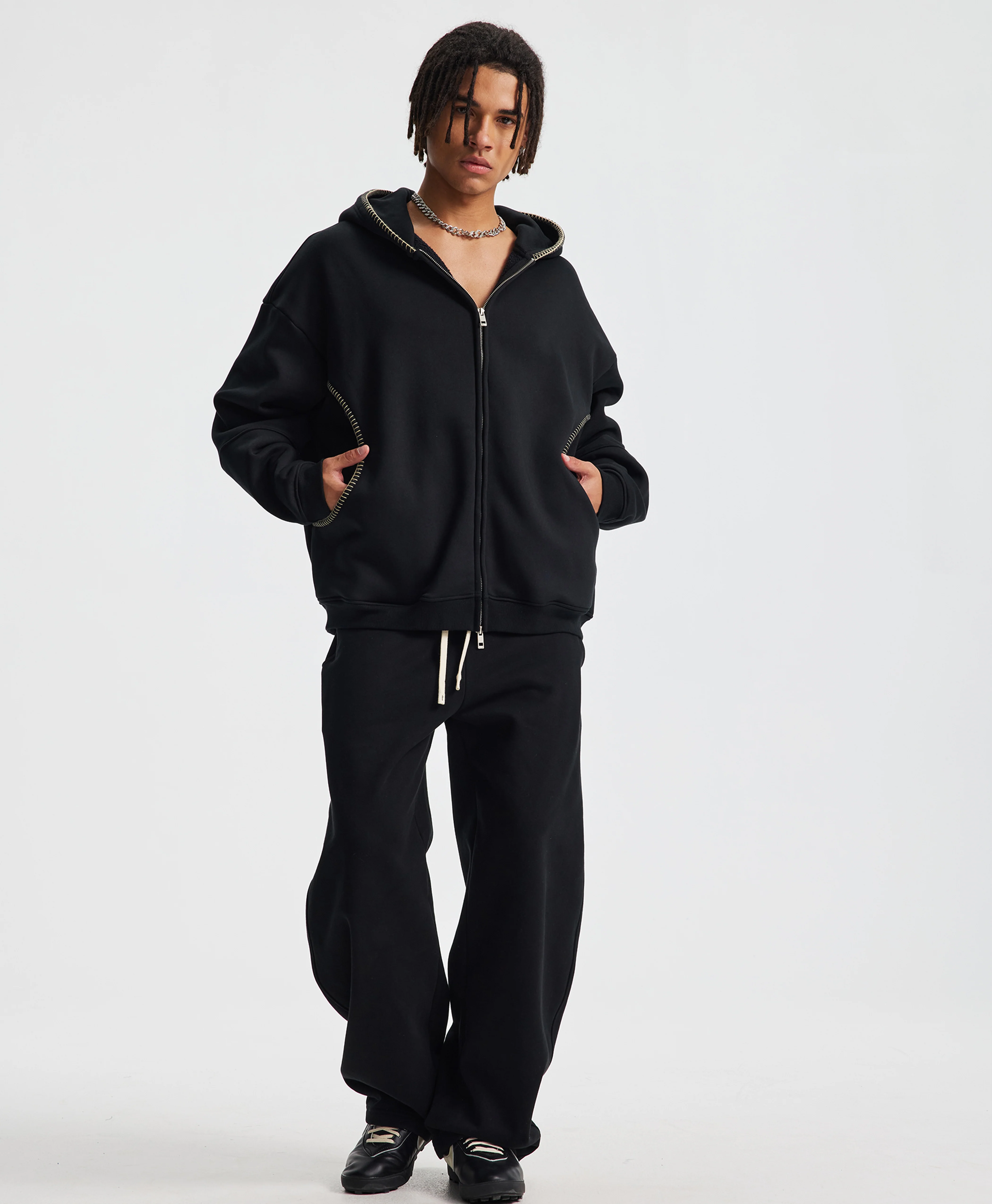 ATHENTIQ SHADOWLINE ZIP HOODIE - Image 3