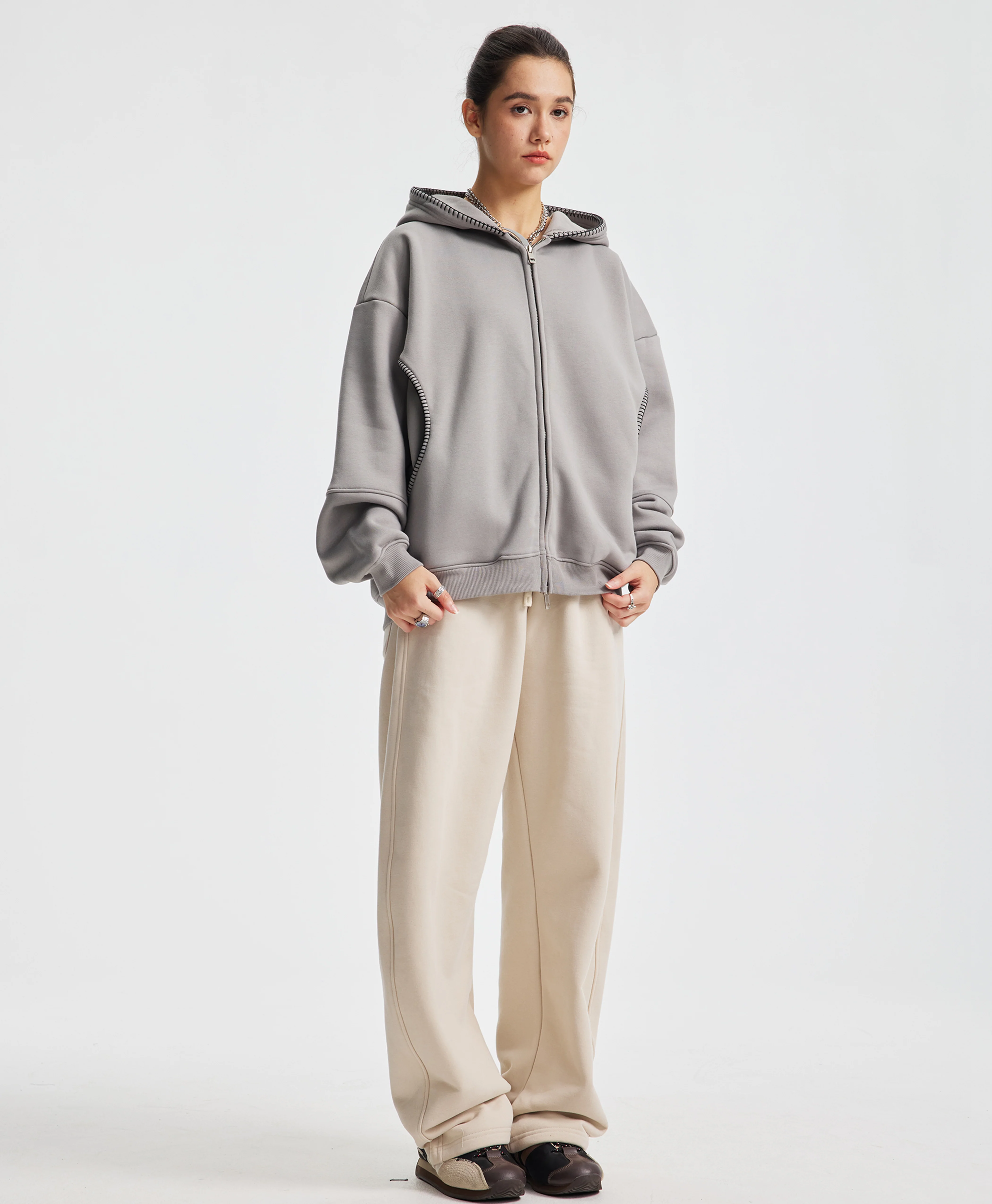 ATHENTIQ SHADOWLINE ZIP HOODIE - Image 4